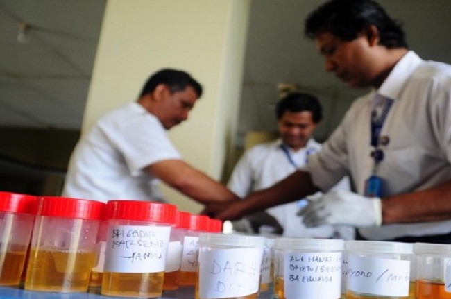 BNNP Sultra Lakukan Tes Urine Terhadap 96 Anggotanya