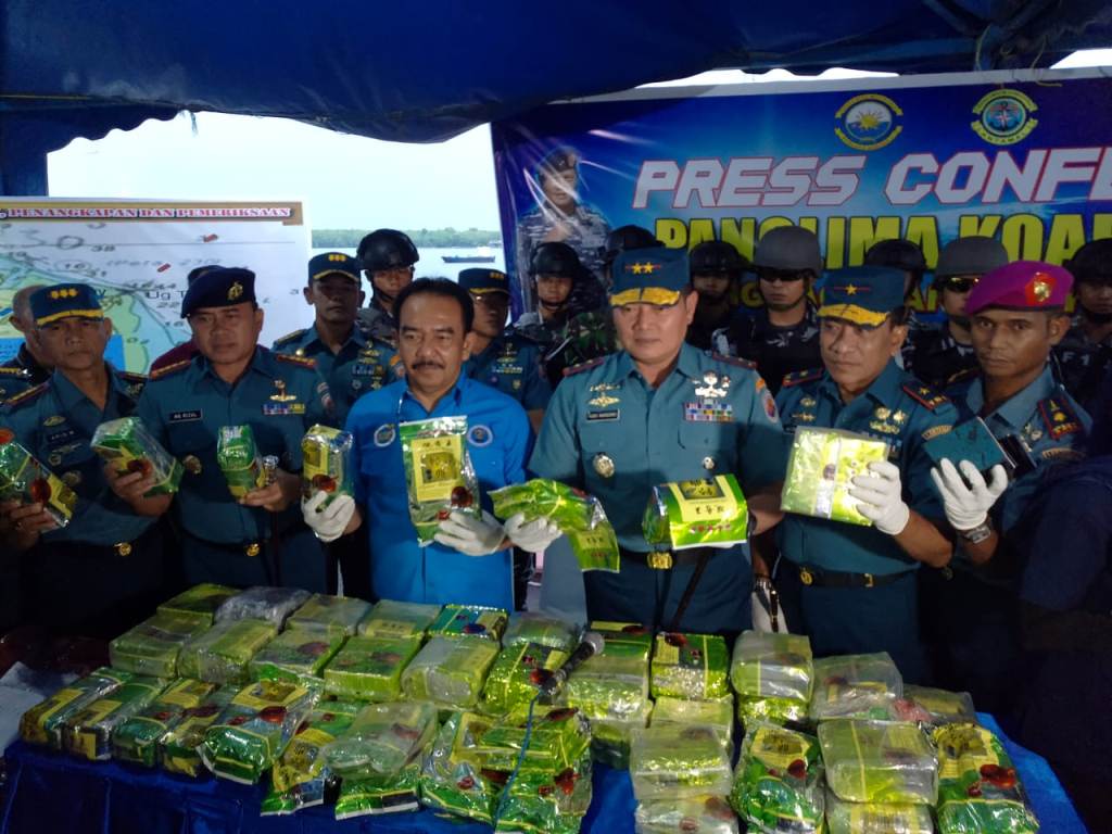 TNI AL Gagalkan Penyelundupan 67 Kg Sabu