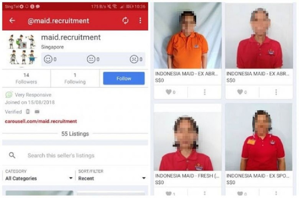 Singapura Selidiki Penjualan PRT Indonesia di Situs Daring
