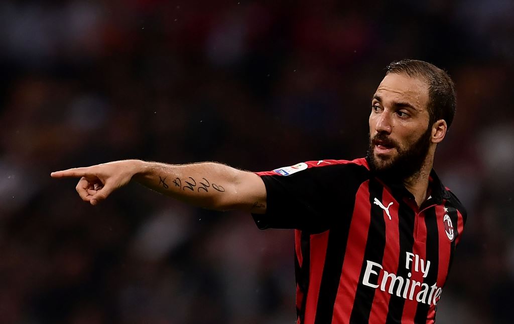 Gol Perdana Higuain Selamatkan Milan dari Kekalahan