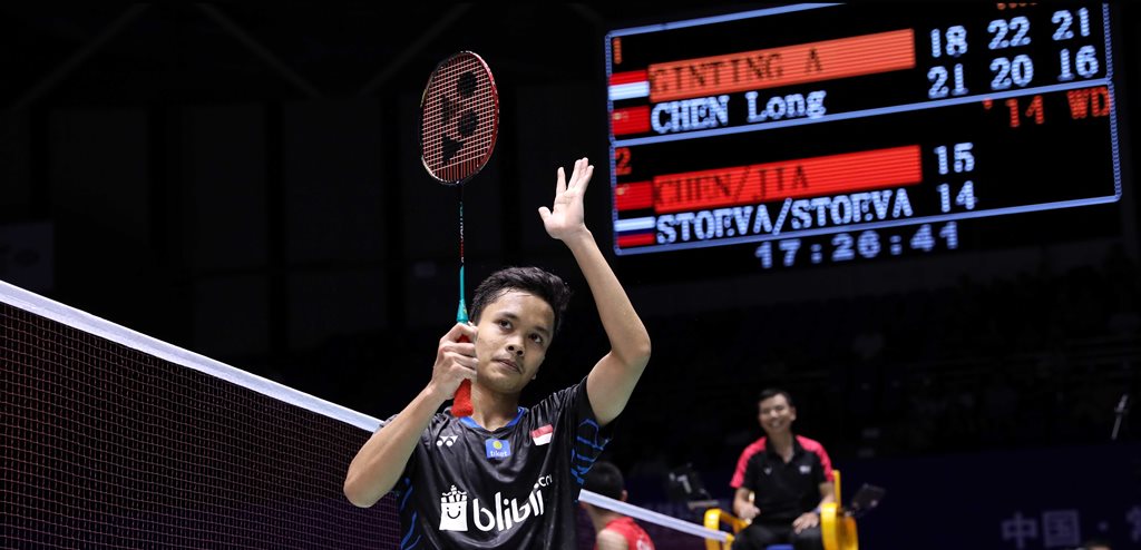 Kunci Sukses Anthony Ginting Mempermalukan Chen Long