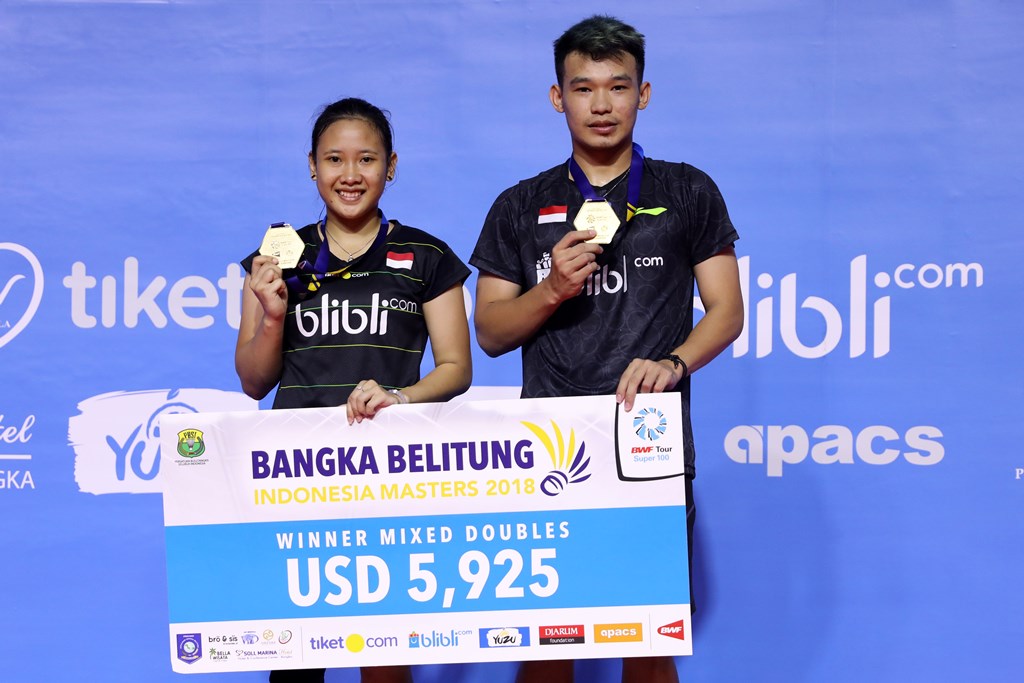 Rinov/Pitha Juara di Babel Indonesia Masters 2018