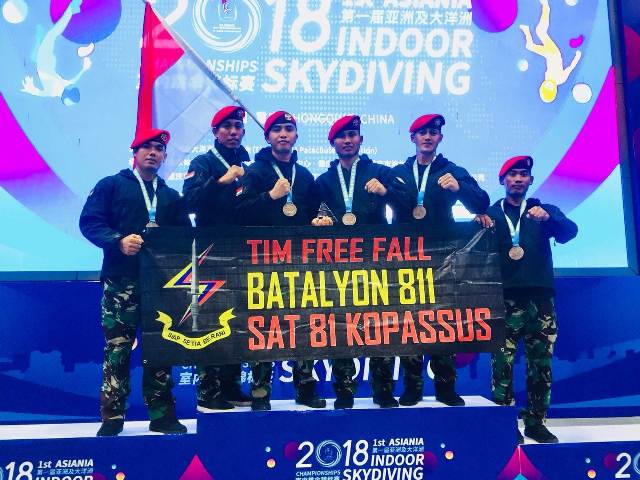 Indonesia Juara 3 <i>Asiania Indoor Skydiving Championship</i> 2018