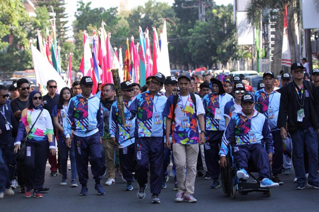 Obor Asian Para Games 2018 Tiba di Pangkalpinang