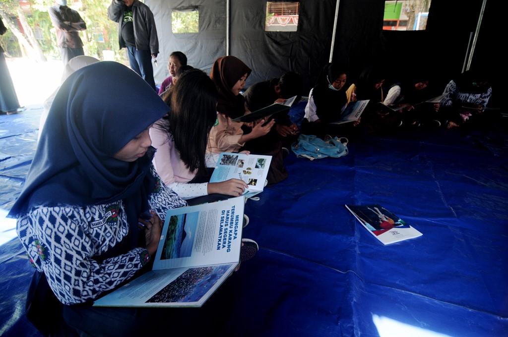450 Tenda untuk Sekolah Darurat Segera Tiba