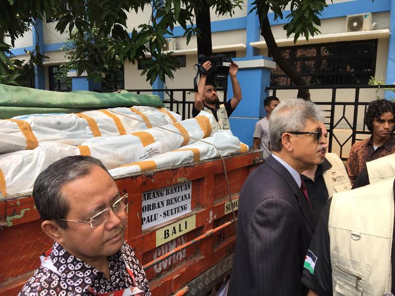 Palestina Kirim 20 Truk Bantuan untuk Gempa Sulteng