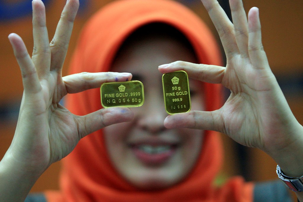 Emas Antam Melesat Rp11.000/Gram