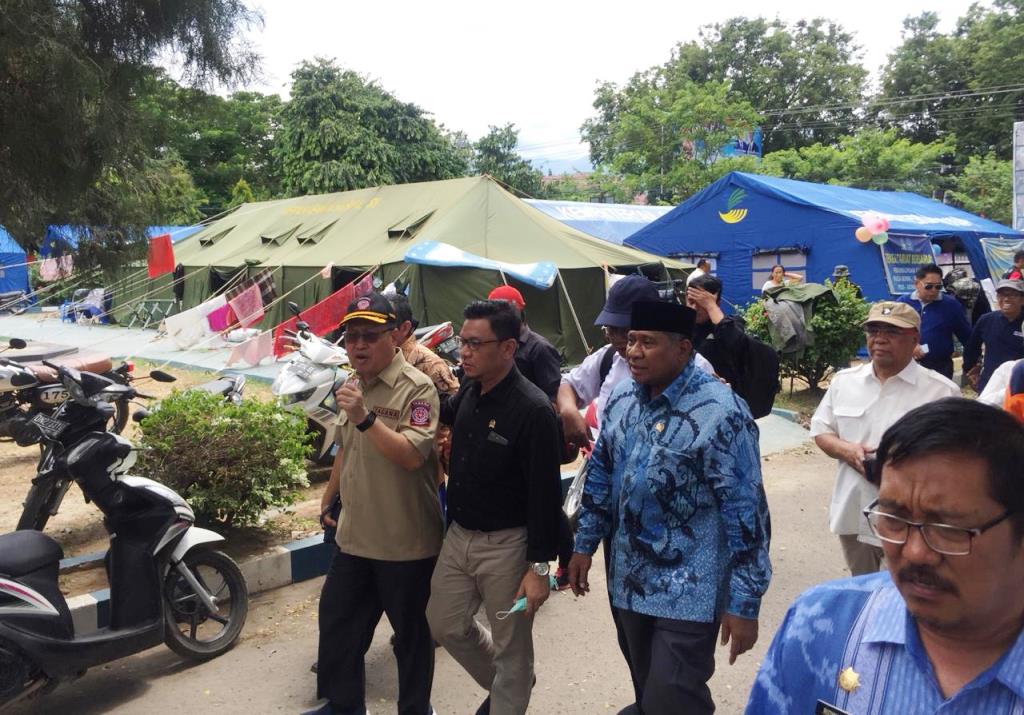 Dirjen PFM Kemensos Tinjau Posko Bencana di Palu