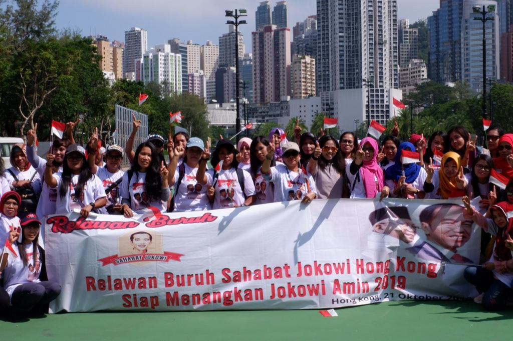 Buruh di Hong Kong Siap Menangkan Jokowi-Maruf