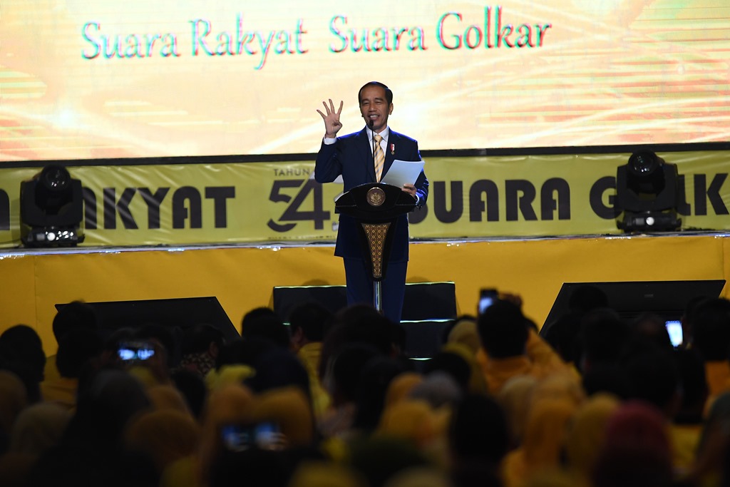 Jokowi Nilai Partai Golkar Makin Dewasa