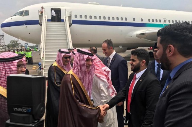 Saudi FM Arrives in Jakarta