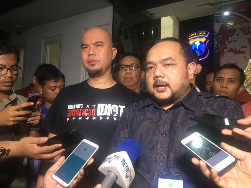 Diperiksa Lima Jam, Ahmad Dhani Dicecar 50 Pertanyaan
