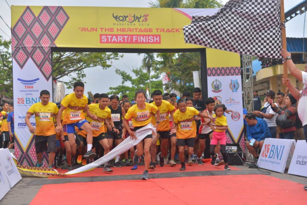Galang Dana untuk Sulteng, Toraja Marathon Sukses Digelar