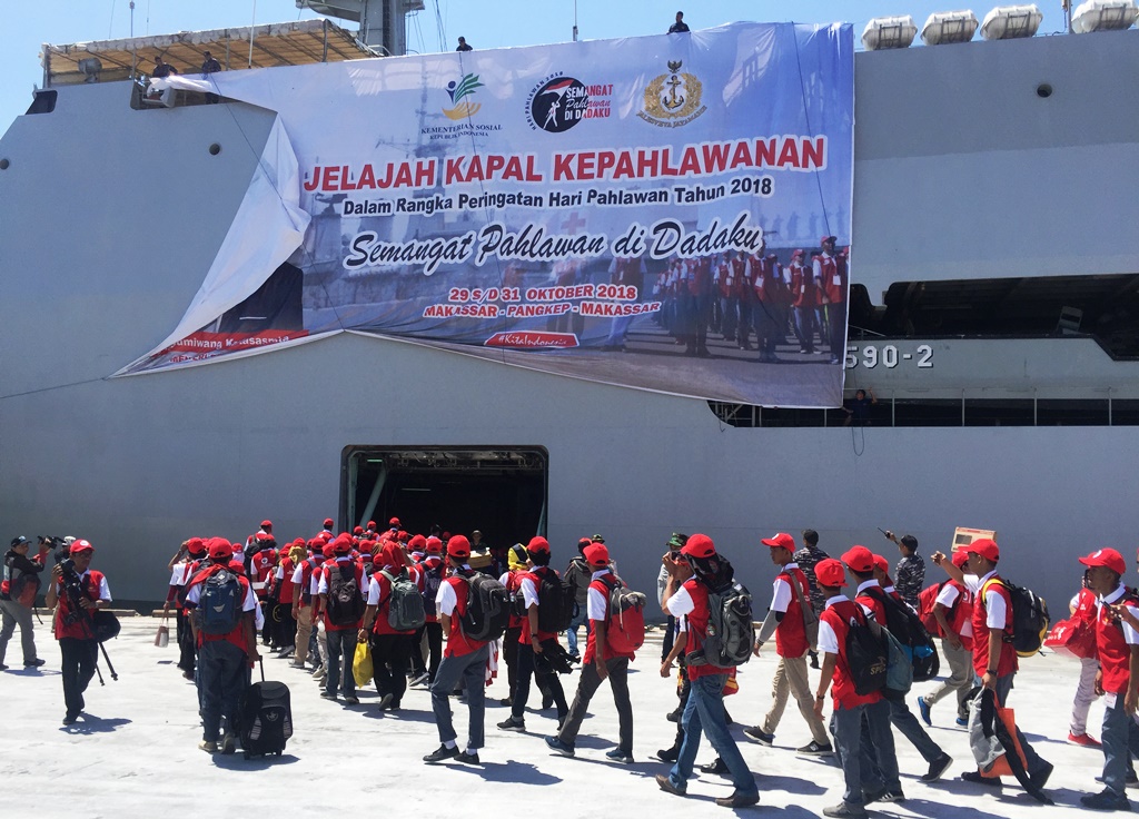 Kemensos Gandeng TNI AL Sukseskan Jelajah Kapal Kepahlawanan