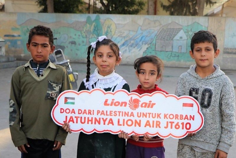 Warga Palestina Berduka atas Jatuhnya Lion Air JT610