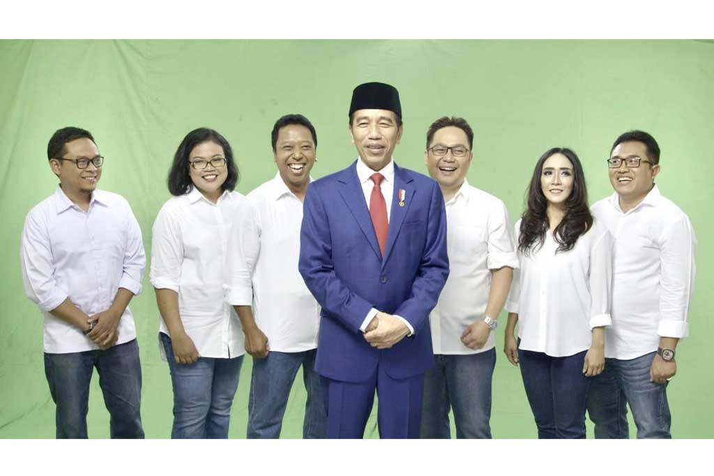 Presiden Jokowi Berkolaborasi dengan Band Bhinneka Svara IX