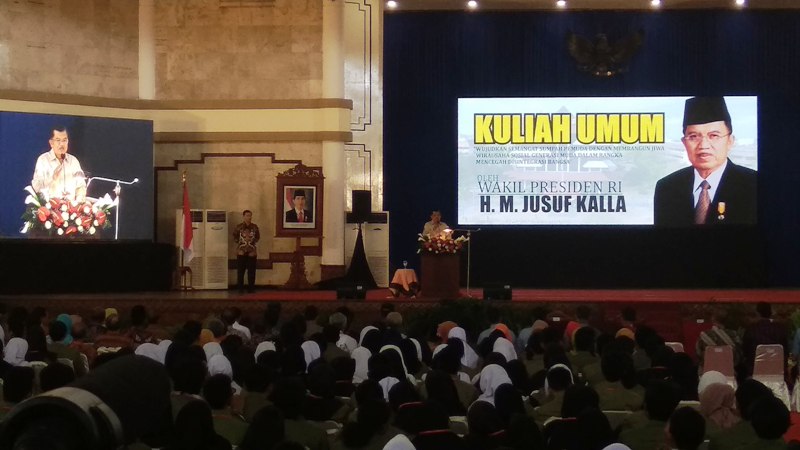 Wapres JK Ajak Mahasiswa jadi Wiraswasta