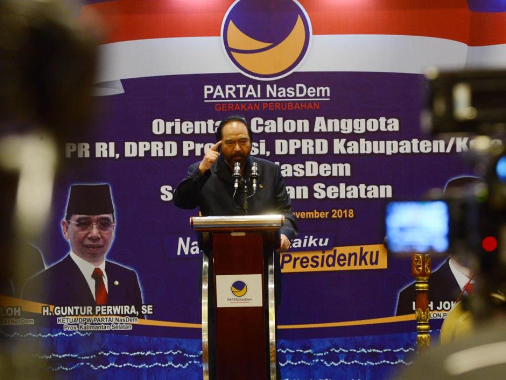 Surya Paloh Imbau Sosialisasi Pemilu 2019 Diperkuat