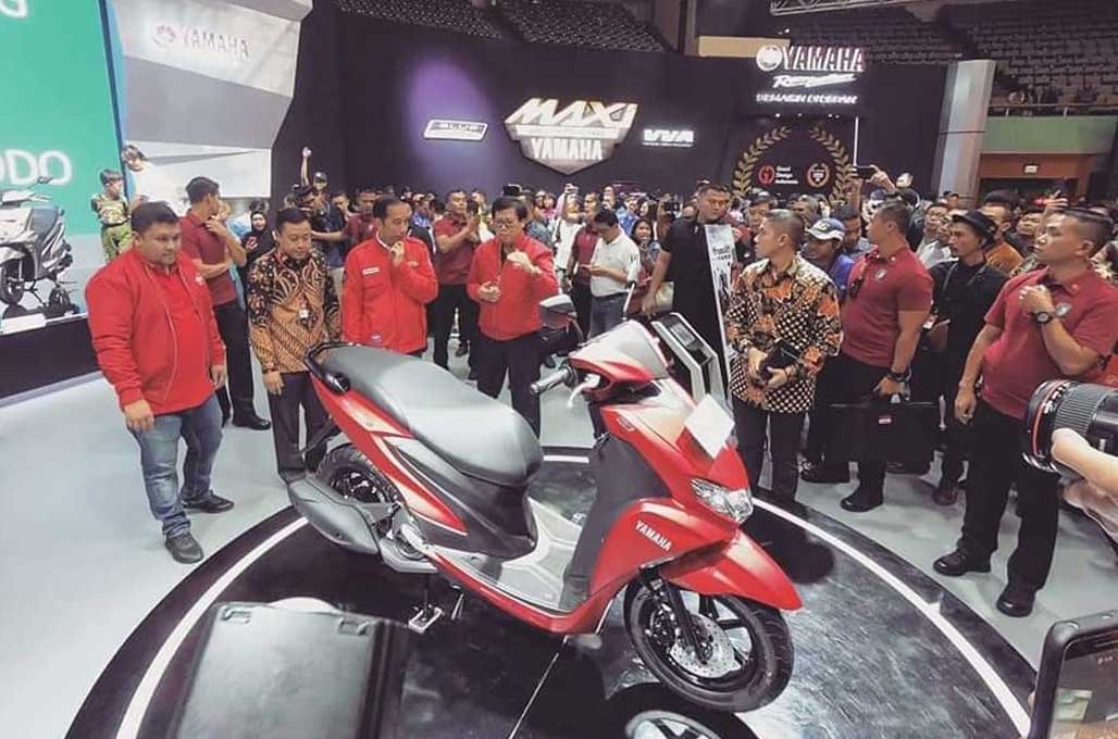 Skuter Yamaha FreeGo Sukses Curi Perhatian Jokowi