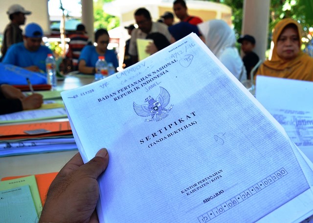sertifikat tanah gratis