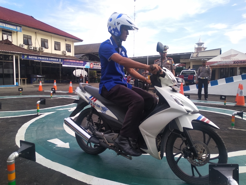 Praktik SIM di Sidoarjo Segera Pakai Sensor Ultrasonik