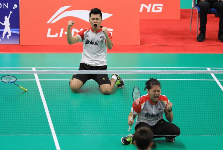 Kejutan, Leo/Indah Kalahkan Unggulan Pertama Ganda Campuran Tiongkok