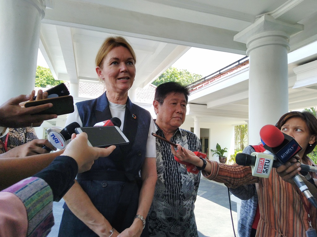 Wapres dan CEO UN Global Compact Bahas Pembangunan Berkelanjutan