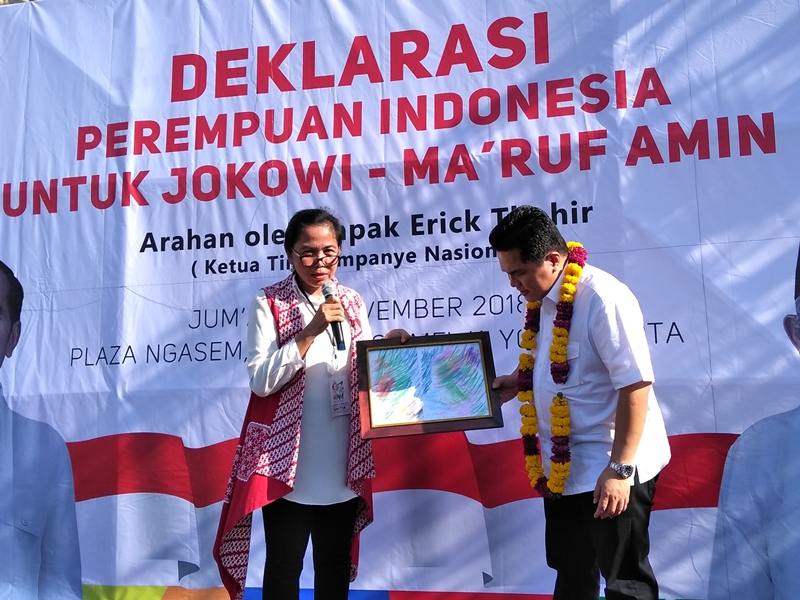 Perempuan Yogyakarta Deklarasikan Dukungan ke Jokowi-Maruf
