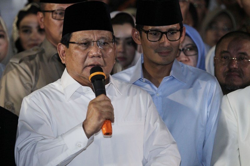 Prabowo Ingin Berteman dengan AS dan Tiongkok
