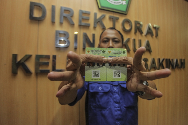 Kemenag Depok Siapkan Mesin Cetak Kartu Nikah