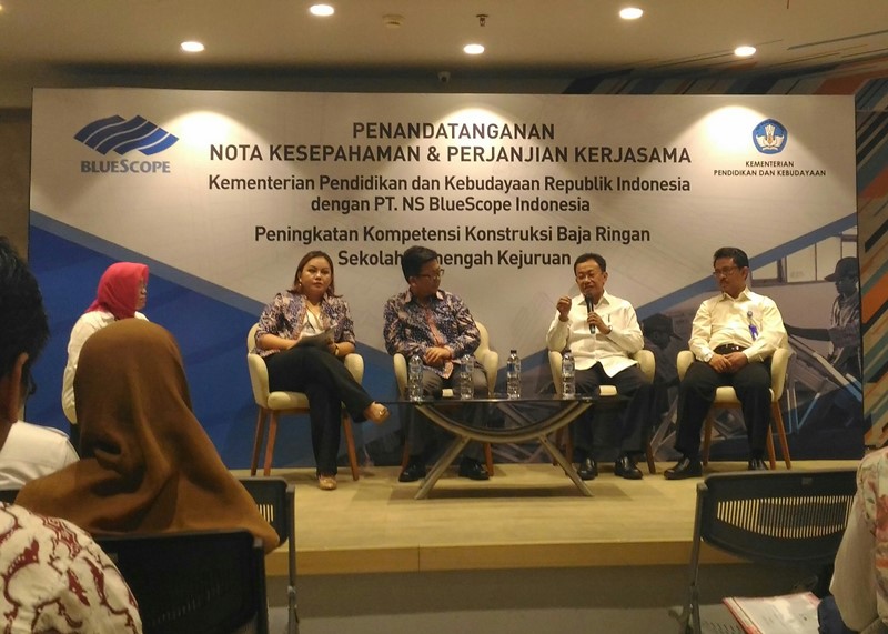 Vokasi Industri Baja Ringan Mulai Menyasar SMK
