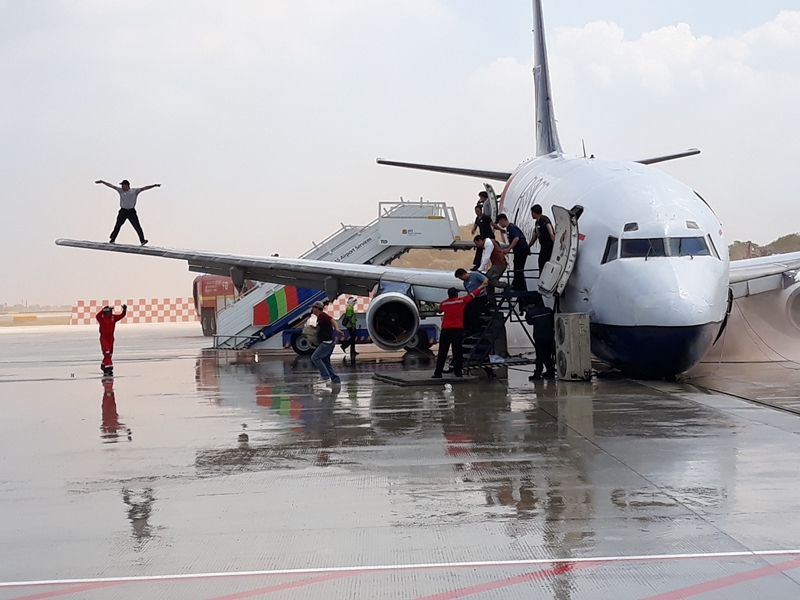 Bandara Soetta Simulasi Kecelakaan Pesawat