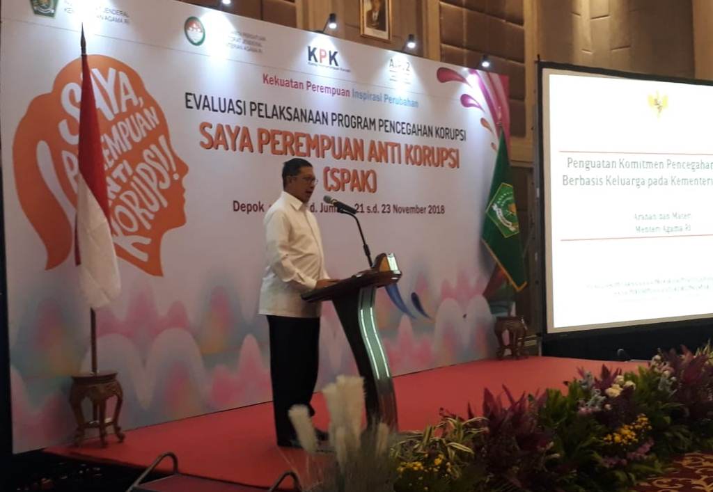 Menag: Peran Keluarga Penting Cegah Korupsi