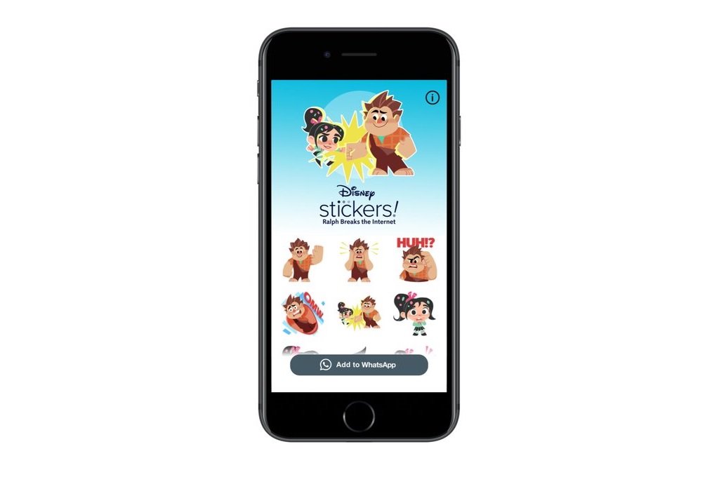WhatsApp dan Disney Luncurkan Stiker Ralph Breaks the Internet