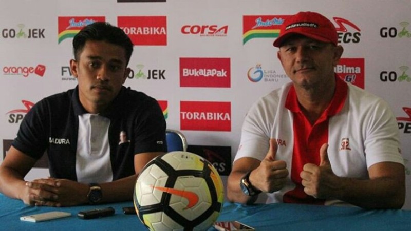 Pelatih Madura United Ingatkan Pemain Bekerja Keras