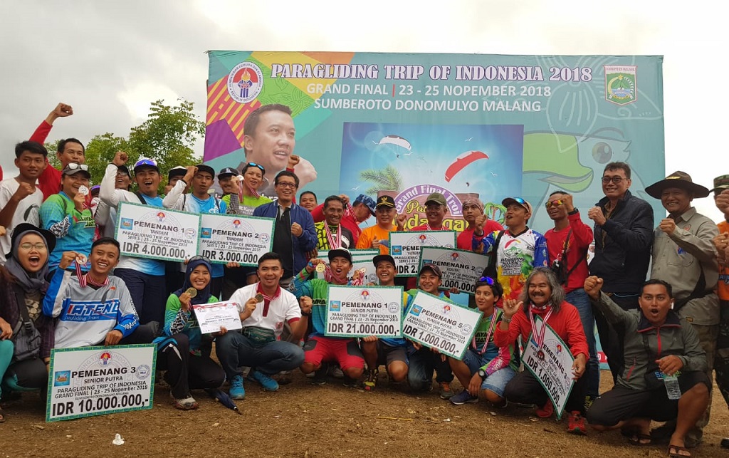 Grand Final Paragliding TROI 2018 Resmi Ditutup