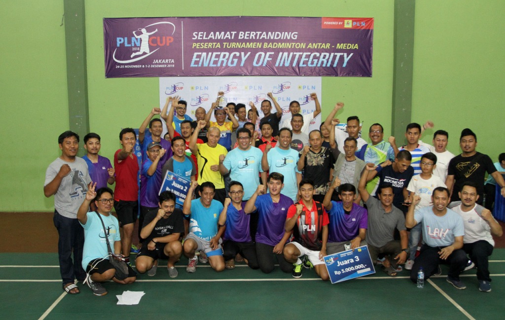 Hasil Final Turnamen Badminton Antarmedia PLN CUP 2018