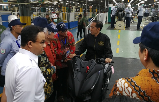Yamaha Ekspor Besar, Jokowi Makan Kenyang