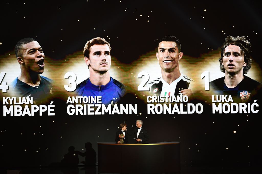 Saat Modric Terima Penghargaan Ballon d'Or, Di mana Messi dan Ronaldo?