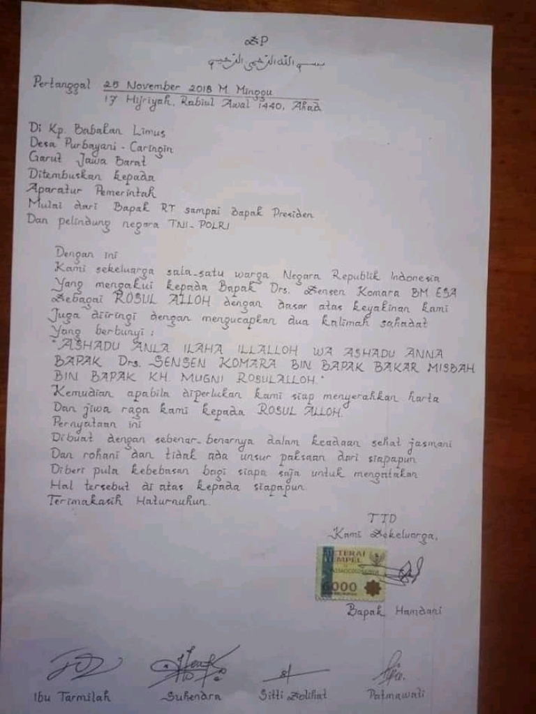 MUI Garut: Pengikut Ajaran Sesat Sensen Ribuan