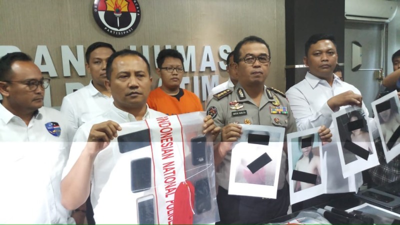 Polda Jatim Tangkap Pelaku Penyebar Video Porno