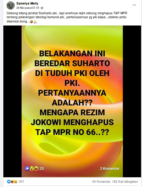 Cek Fakta Rezim Jokowi Cabut Tap Mpr Tentang Larangan Komunisme Ini Fakt