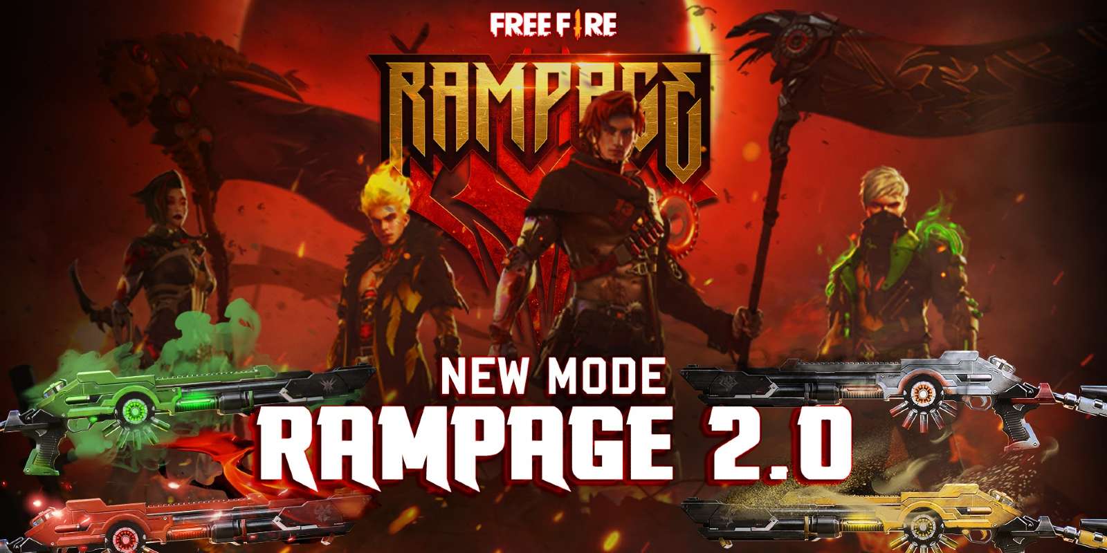Garena Umumkan Mode Baru Rampage 20 Untuk Free Fire