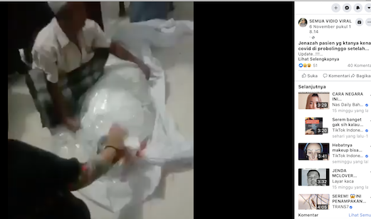 TERKINI :  Mata Jenazah Pasien COVID-19 Diambil Diam-diam, Cek Faktanya
