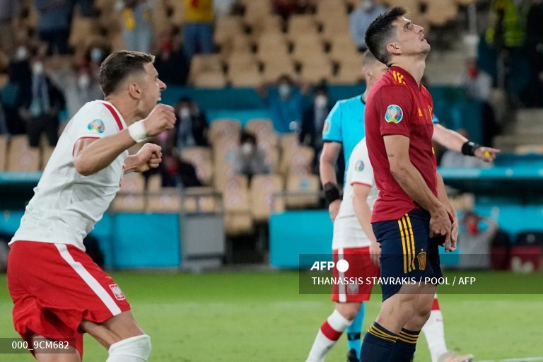Euro 2020: Moreno Gagal Penalti, Spanyol Diimbangi Polandia