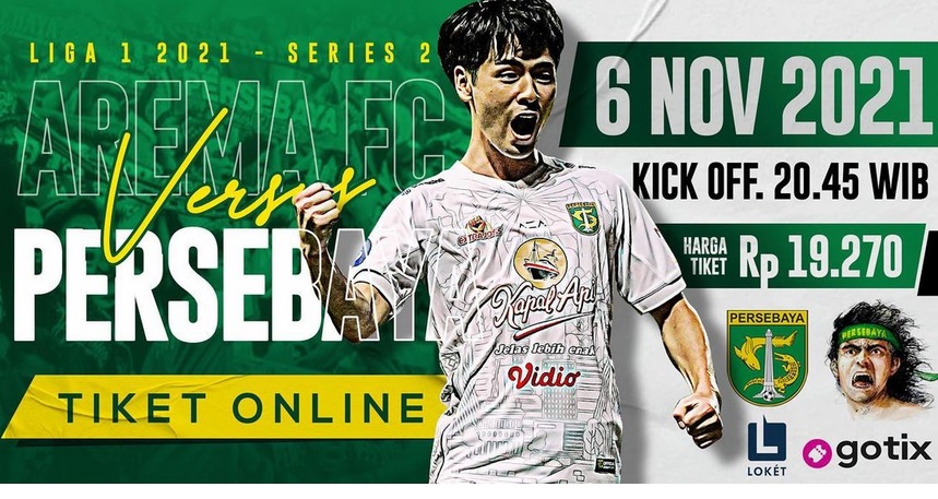 Baru Sehari 5 Ribu Tiket Online Persebaya Vs Arema Sudah Terjual