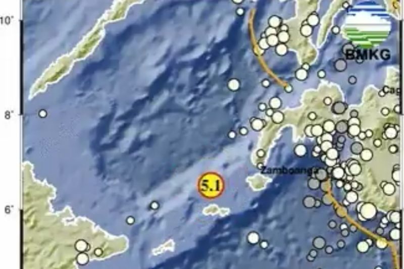 Gempa Magnitudo 5,1 Guncang Timur Laut Tarakan Kalimantan Utara