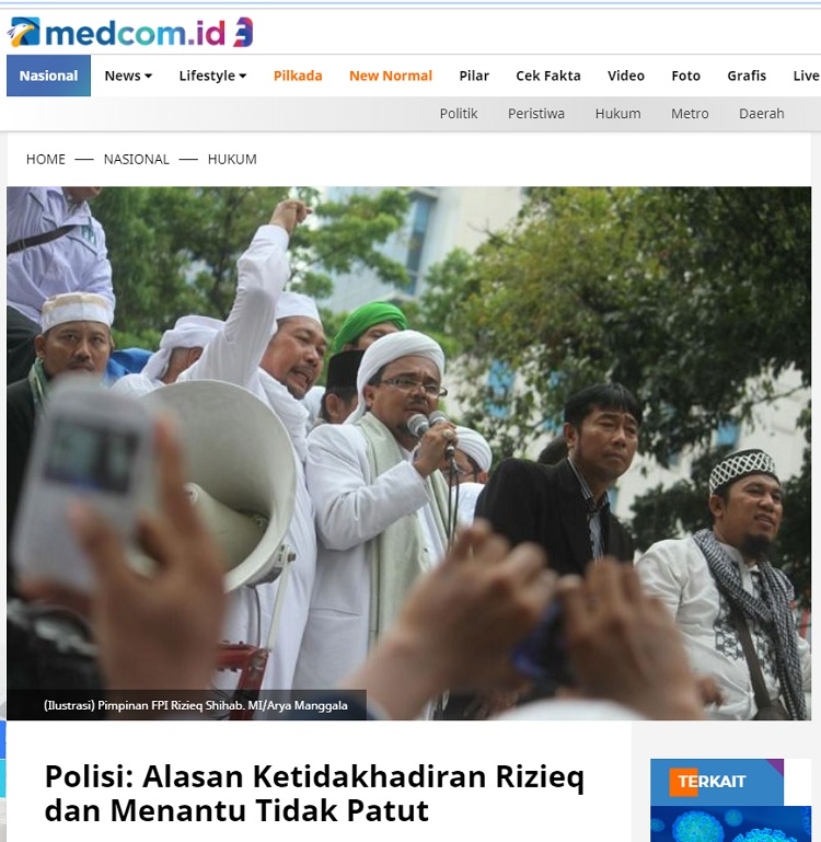 [Cek Fakta] Video Massa FPI dari Daerah Menuju Jakarta Kawal Rizieq Shihab Besok? Ini Faktanya