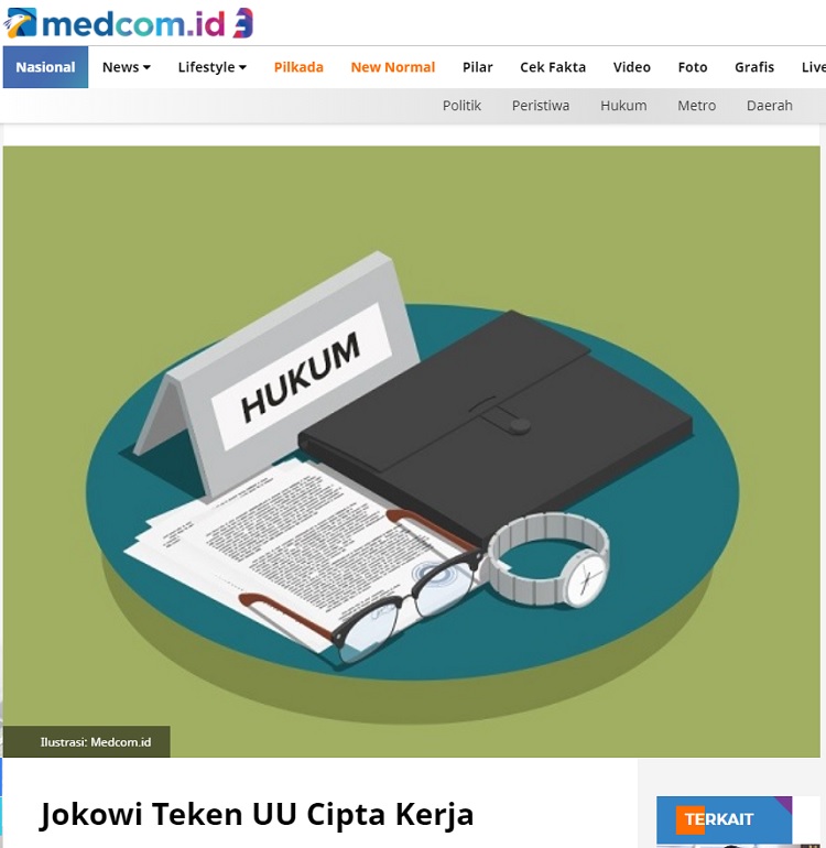 [Cek Fakta] Jokowi dan Moeldoko Batalkan UU Cipta Kerja? Ini Faktanya