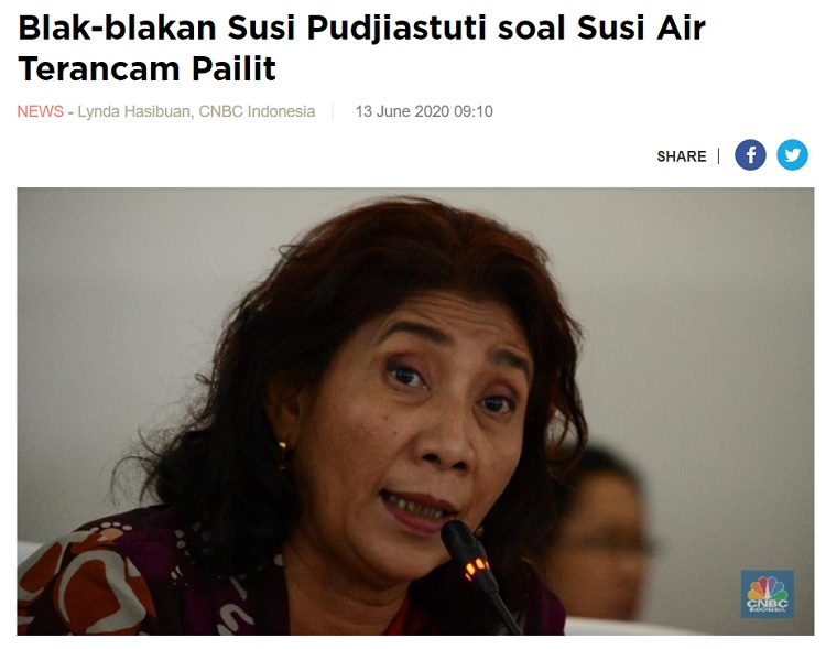 [Cek Fakta] Susi Air Punya Utang Rp1 Triliun ke BRI? Ini Faktanya